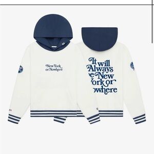 New York or Nowhere White and Blue Hoodie